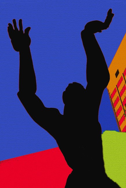 68_Statue silhouette black flat